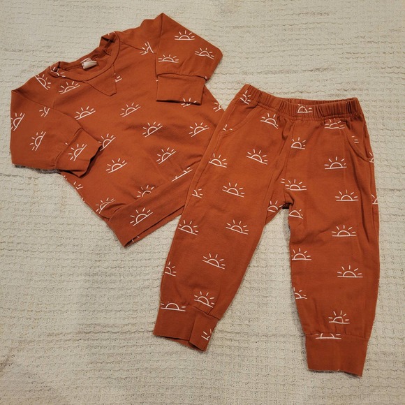 Burn Orange Sweatsuit Set - Picture 1 of 5